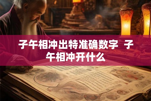 子午相冲出特准确数字  子午相冲开什么