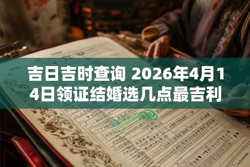 吉日吉时查询 2026年4月14日领证结婚选几点最吉利