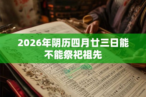 2026年阴历四月廿三日能不能祭祀祖先
