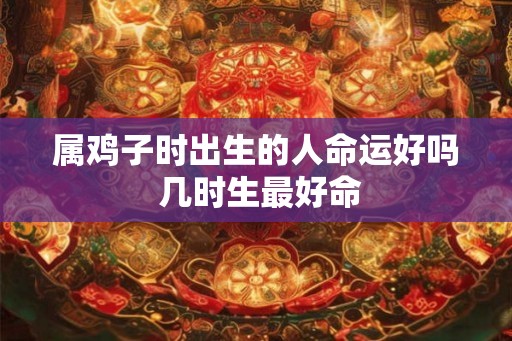 属鸡子时出生的人命运好吗 几时生最好命