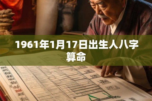 1961年1月17日出生人八字算命 1961年1月17日出生人八字算命