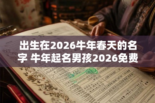 出生在2026牛年春天的名字 牛年起名男孩2026免费 出生在2026牛年春天的名字 牛年起名男孩2026免费