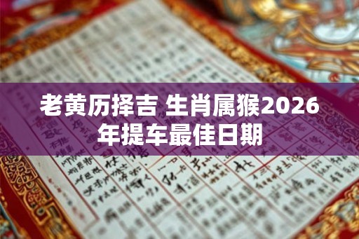 老黄历择吉 生肖属猴2026年提车最佳日期 老黄历择吉 生肖属猴2026年提车最佳日期