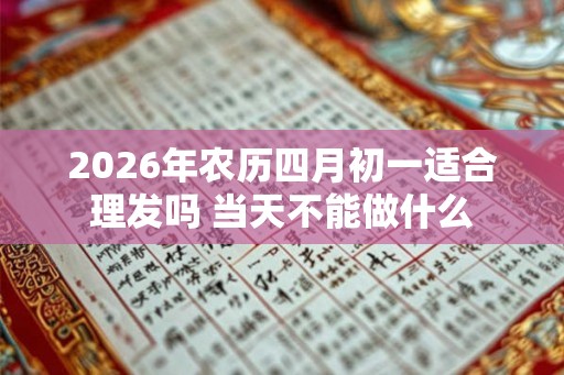 2026年农历四月初一适合理发吗 当天不能做什么