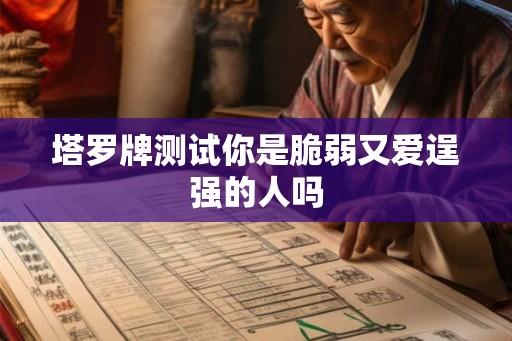 塔罗牌测试你是脆弱又爱逞强的人吗