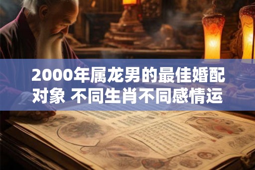 2000年属龙男的最佳婚配对象 不同生肖不同感情运势