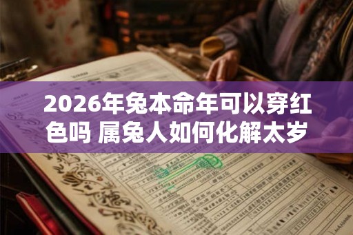 2026年兔本命年可以穿红色吗 属兔人如何化解太岁