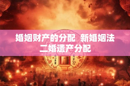 婚姻财产的分配  新婚姻法二婚遗产分配