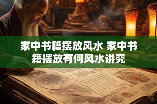家中书籍摆放风水 家中书籍摆放有何风水讲究
