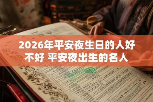2026年平安夜生日的人好不好 平安夜出生的名人 2026年平安夜生日的人好不好 平安夜出生的名人