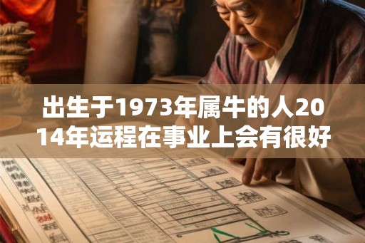 出生于1973年属牛的人2014年运程在事业上会有很好的表现