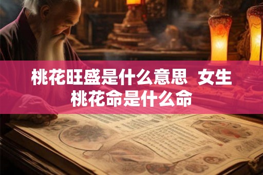 桃花旺盛是什么意思  女生桃花命是什么命