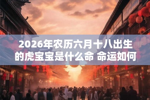 2026年农历六月十八出生的虎宝宝是什么命 命运如何