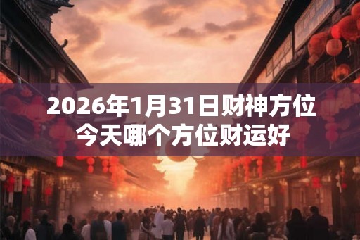 2026年1月31日财神方位 今天哪个方位财运好 2026年1月31日财神方位 今天哪个方位财运好
