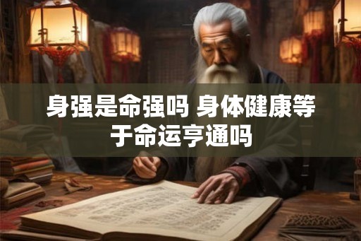 身强是命强吗 身体健康等于命运亨通吗