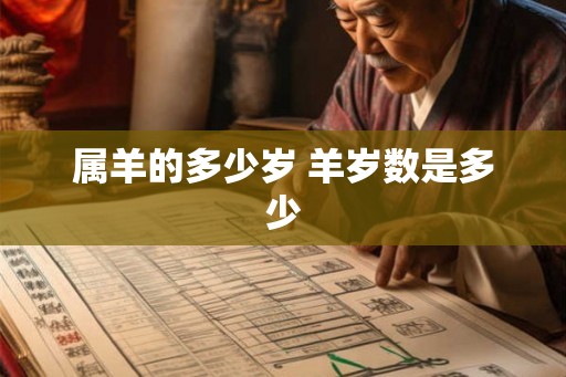 属羊的多少岁 羊岁数是多少