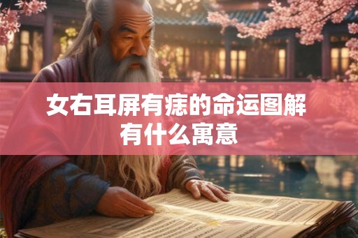 女右耳屏有痣的命运图解 有什么寓意