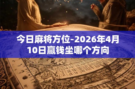 今日麻将方位-2026年4月10日赢钱坐哪个方向