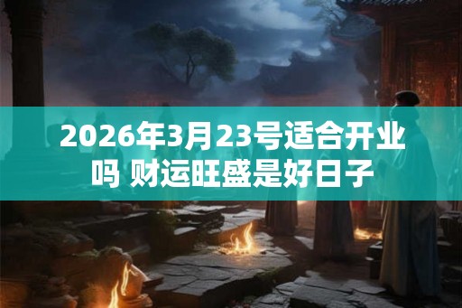 2026年3月23号适合开业吗 财运旺盛是好日子