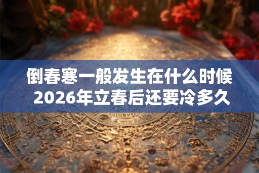 倒春寒一般发生在什么时候 2026年立春后还要冷多久