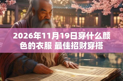 2026年11月19日穿什么颜色的衣服 最佳招财穿搭 2026年11月19日穿什么颜色的衣服 最佳招财穿搭