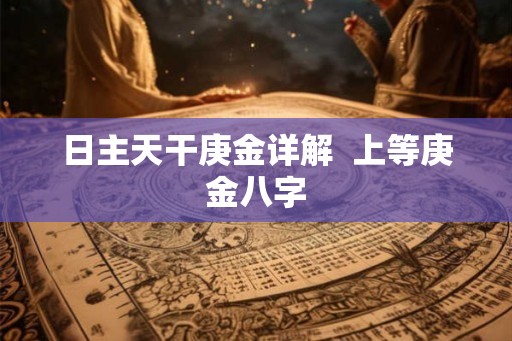 日主天干庚金详解  上等庚金八字