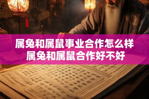 属兔和属鼠事业合作怎么样 属兔和属鼠合作好不好 属兔和属鼠事业合作怎么样 属兔和属鼠合作好不好