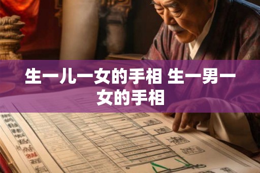 生一儿一女的手相 生一男一女的手相 生一儿一女的手相 生一男一女的手相
