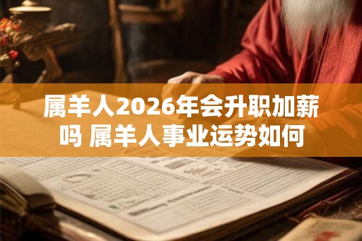 属羊人2026年会升职加薪吗 属羊人事业运势如何
