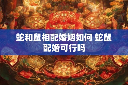 蛇和鼠相配婚姻如何 蛇鼠配婚可行吗 蛇和鼠相配婚姻如何 蛇鼠配婚可行吗