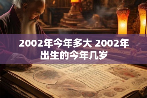 2002年今年多大 2002年出生的今年几岁