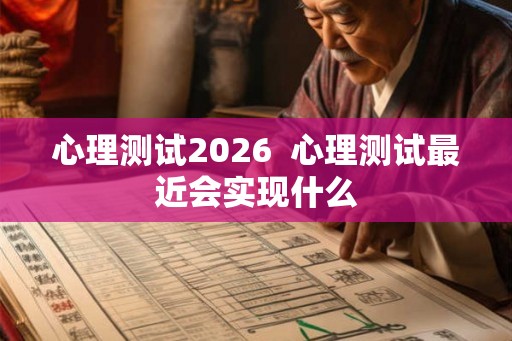 心理测试2026  心理测试最近会实现什么