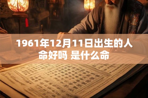 1961年12月11日出生的人命好吗 是什么命 1961年12月11日出生的人命好吗 是什么命