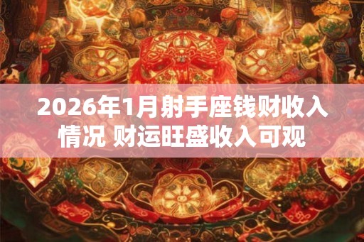 2026年1月射手座钱财收入情况 财运旺盛收入可观