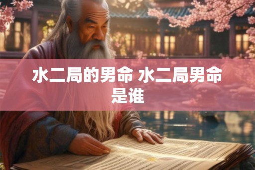 水二局的男命 水二局男命是谁