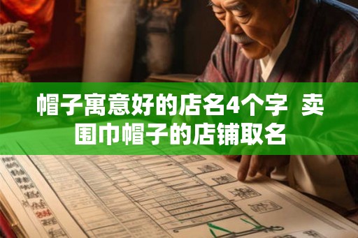帽子寓意好的店名4个字  卖围巾帽子的店铺取名