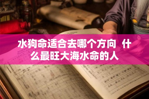 水狗命适合去哪个方向  什么最旺大海水命的人