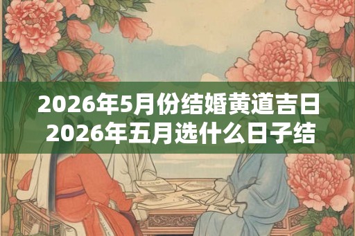 2026年5月份结婚黄道吉日 2026年五月选什么日子结婚好