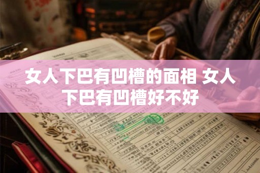 女人下巴有凹槽的面相 女人下巴有凹槽好不好