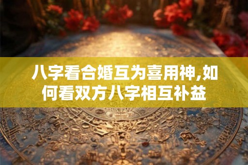 八字看合婚互为喜用神,如何看双方八字相互补益