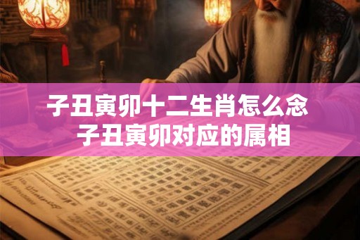 子丑寅卯十二生肖怎么念 子丑寅卯对应的属相 子丑寅卯十二生肖怎么念 子丑寅卯对应的属相