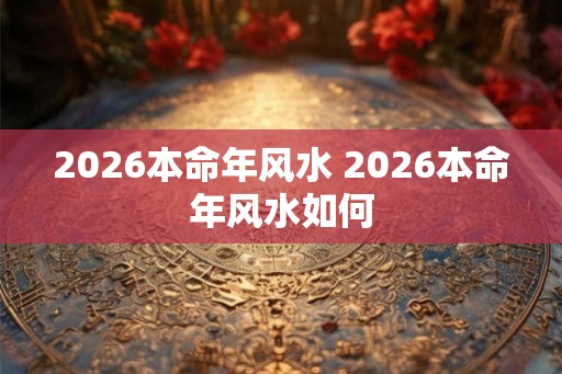 2026本命年风水 2026本命年风水如何