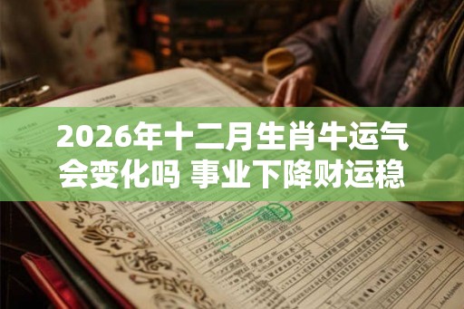 2026年十二月生肖牛运气会变化吗 事业下降财运稳定