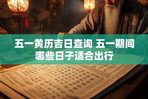 五一黄历吉日查询 五一期间哪些日子适合出行
