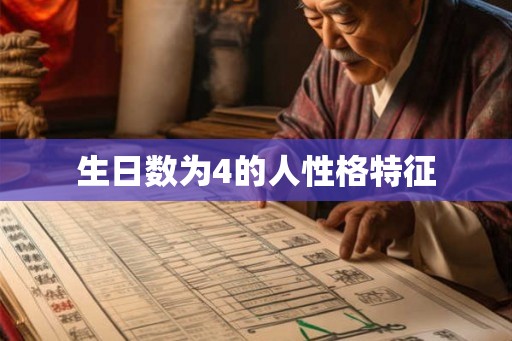 生日数为4的人性格特征