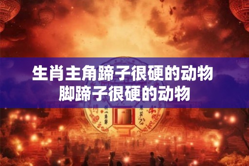 生肖主角蹄子很硬的动物 脚蹄子很硬的动物