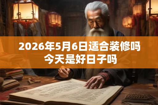 2026年5月6日适合装修吗 今天是好日子吗