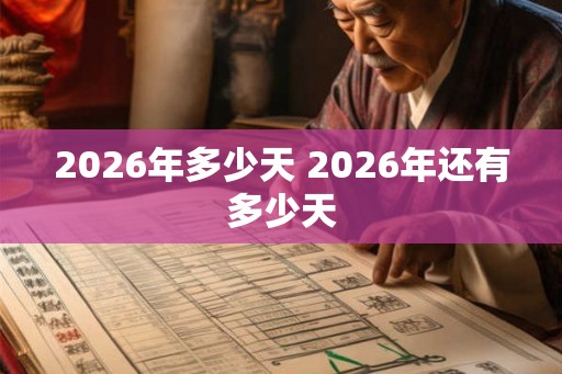 2026年多少天 2026年还有多少天