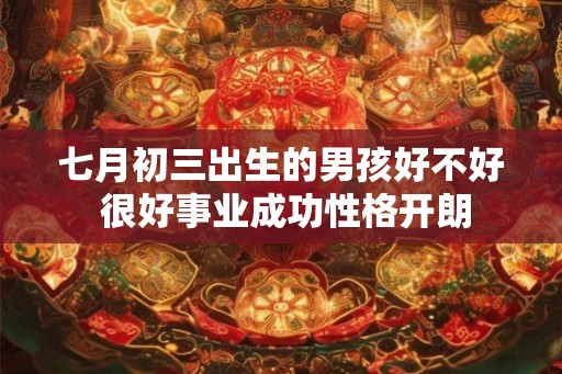 七月初三出生的男孩好不好 很好事业成功性格开朗