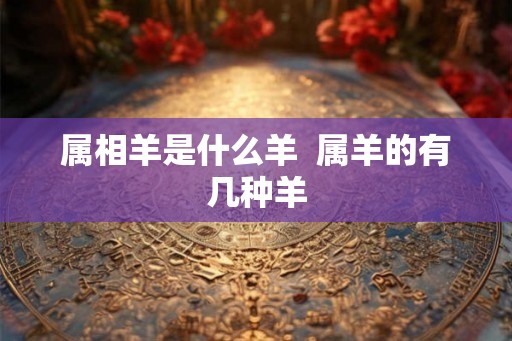 属相羊是什么羊 属羊的有几种羊 属相羊是什么羊 属羊的有几种羊